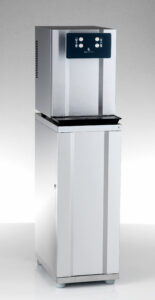 Unterbau aus Edelstahl mit dem Eauvation Wasserspender